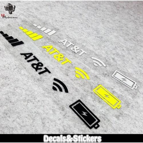 NO.L015 AT&T WIFI Phone Power signal 3M Reflective Stickers MOTO GP Car Sticker Decals Racing Motorcycle