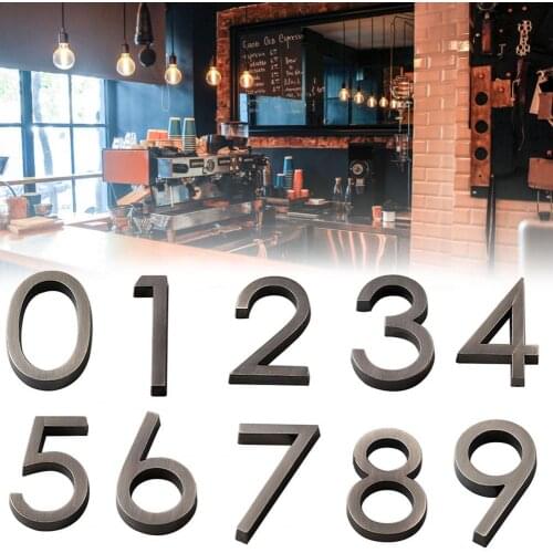 Plate Digit Plated Solid ABS Electroplating Door Plaque Number