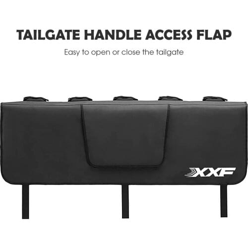 Tailgate Cover Protection Pad Mountain Bike Pick-up Pad with Bike Frame Fixing Straps for Truck