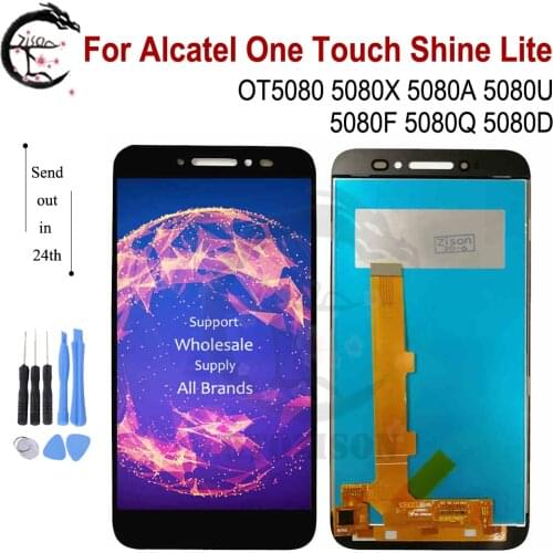 LCD For Alcatel One Touch Shine Lite OT5080 LCD 5080X 5080A 5080U 5080F 5080Q 5080D 5080 Display Screen Touch Digitizer Assembly