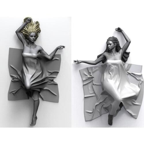 1/20 Resin Figure Building Kit 2 girls (no quilt)