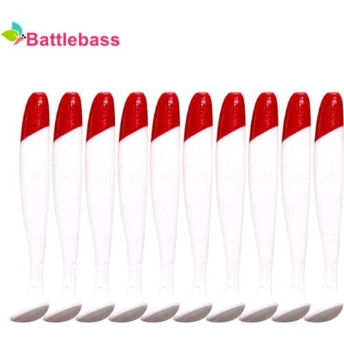 10pcs Soft Lure 5.5/7cm Silicon Swimbaits isca Artificial Worm Soft Bait Fish Wobblers Bass Carp Flying Fishing Lure T Tail