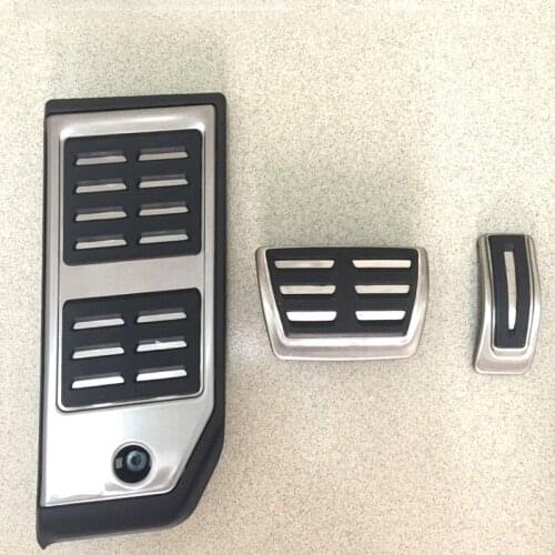 3pcs/set Fuel Gas Brake Footrest Pedal Pad Plate AT Fit For Q7 2016