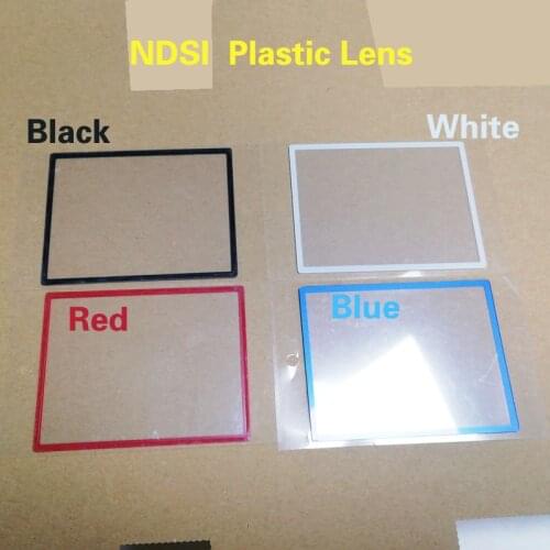 Transparent Plastic Surface Top Protective Screen For NintendoDSi Mirror Lens Screen Black Frame