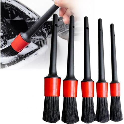 5Pcs/Set Cleaning Brushes Soft Multi-function PP Seat Detailing Cleaner for Car