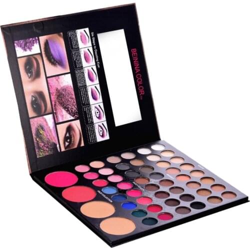 52 Colors Combination Makeup Palette Blush Eyeshadow Concealer Compact Kit
