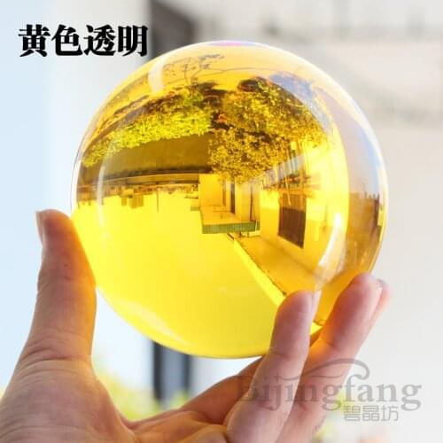 8cm # office home efficacious FENG SHUI Talisman # Money Drawing Magical yellow blue purple pink crystal ball ART statue