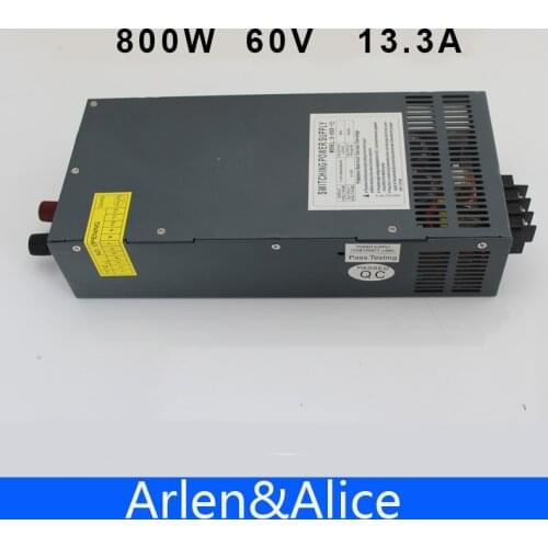 800W 60V 13.3A Single Output Switching power supply AC to DC 110V or 220V