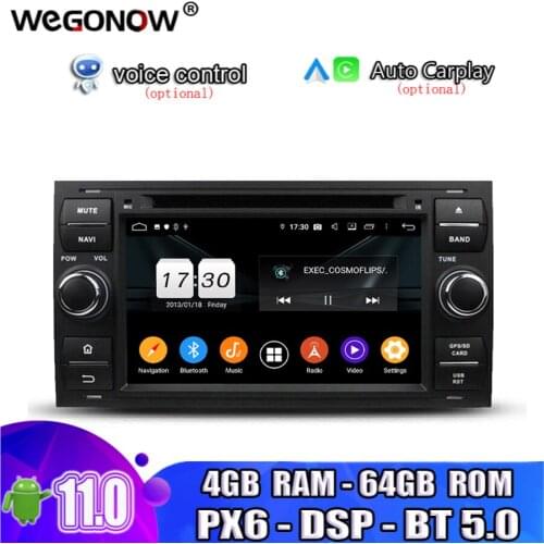 Android 10.0 4GB RAM 8 Core 64GB Car DVD Player GPS map Radio wifi BT 5.0 For Ford FOCUS Mondeo S-MAX C-MAX Galaxy Fiesta Fusion