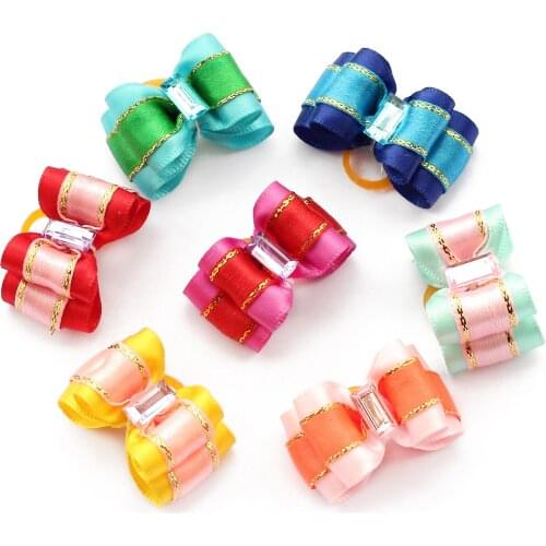 Armi store Handmade Pet Dog Accessories Sapphire Ribbon Bow 6022015 Cartoons Modeling Mini Cute Boutique Wholesale