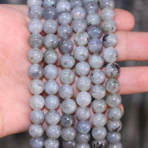 Natural Stone Beads Labradorite Round Loose Beads For Jewelry Making DIY Bracelet 15 inches/Strand 6/8/10/12mm