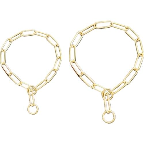 Puppy Chain Cooper Chocker Dog Training Supplies Puppy Accessories Fine Copper Solid Snake Chain Training Dog Collars