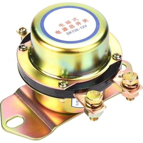 DC 12V Car Battery Switch Electromagnetic Disconnector Automobile Power Master Switch Universal for 12V Car Power System