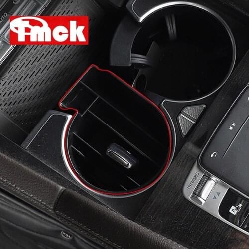 For Mercedes Benz GLE GLS Class W167 V167 X167 2020 2021+ Car Accessories Center Console Water Cup Holder Storage Box Organizer