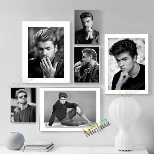 George Michael Poster Canvas Art Music Singer Prints Wall Pictures For Living Room Home Decor Fan Favorites Paintings Gift