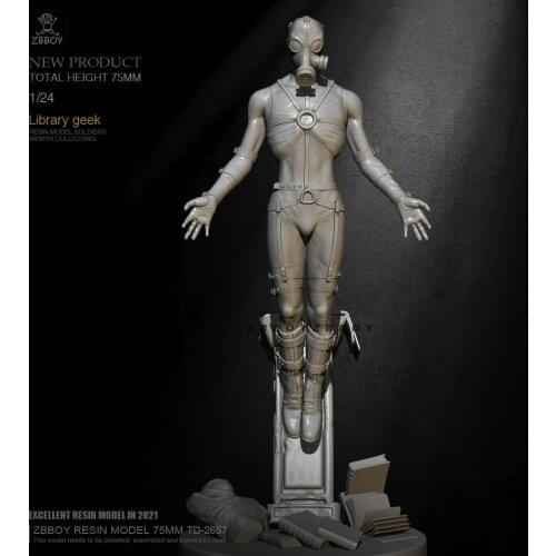 H75mm 1/24 Resin model kits figure colorless and self-assembled TD-2657