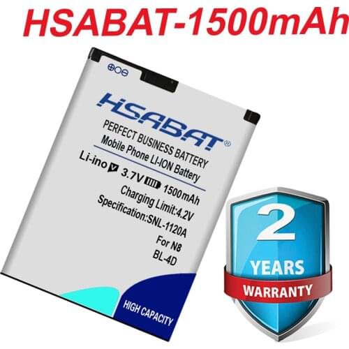 HSABAT Top Brand 100% New 1500mAh Battery for GINZZU R12D in stock
