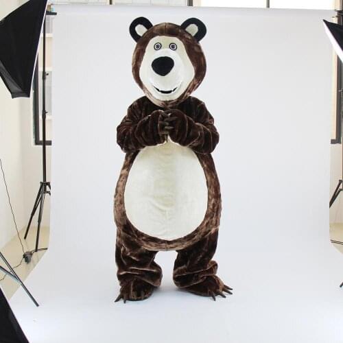 Bear Mascot Costume Cartoon Character Free Shipping for Halloween party event