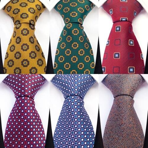 Linbaiway 8cm Mens Classic Polyester Neckties Business Print Neck Ties Women Jacquard Tie Goom Wedding Party Necktie Gravatas