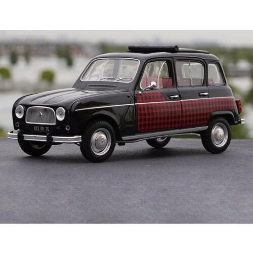 Diecast 1:18 Scale Renault 4L Classic Convertible Version Alloy Car Model Metal Die-Cast & Toy Simulation Vehicle for Collection