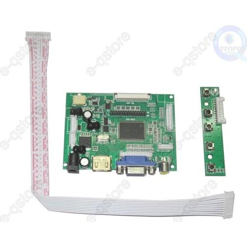 Lcd Controller Board Kit for 7" inch LCD AT070TN90/AT070TN92/AT070TN94 800X480 HDMI-compatible+VGA+2AV