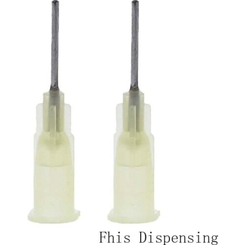 Pack of 100 Tubing Length Glue Dispensing Luer Slip Blunt Tip 19G 0.5 Inch