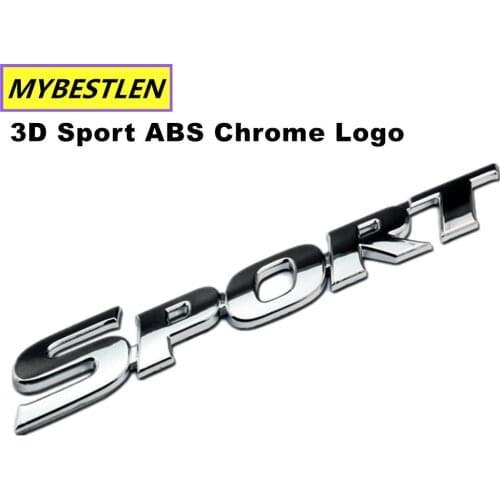 New Car Styling 3D Sport ABS Chrome Logo Car Sticker Emblem Badge Decal Auto Accessories Universal fit For Toyota Highlande