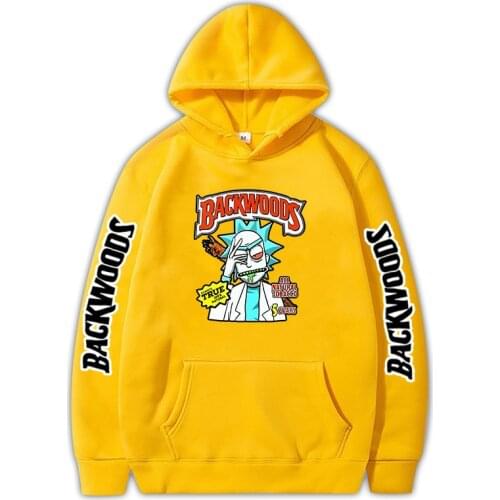 New Backwoods Printed Pullover Hoodie Sportwear Korean Version Clothing Casual Funny Boys and Girls Tops