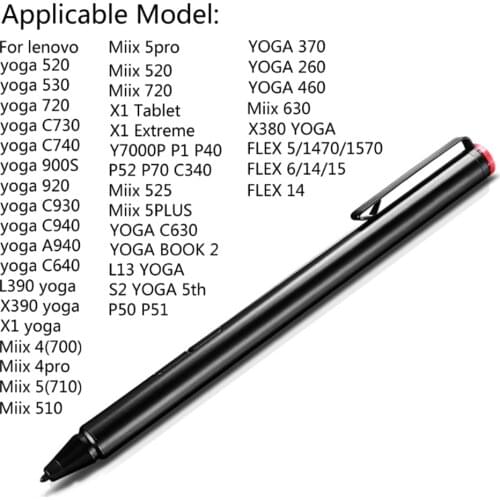 Stylus Pen For Miix 4 5 510 700 710 720 Laptop Studio Smart Pen Active Touch Pencil 2048 Levels Tablet Pen For ThinkPad S3 Yo