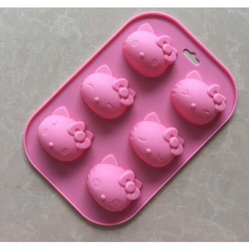 6 even Maotou silicone soap mold DIY multi expression XG004