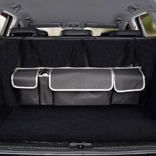 Car Rear Seat Back Storage Bag Organizer Hanging Pocket Car Seat Trunk Bag Seatback Auto Stowing Tidying Interior Accessories