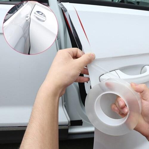 Car Door Sill Protector Tape Scratchproof bummper sticker For Peugeot 307 206 308 407 207 3008 406 208 508 301 2008 408 5008