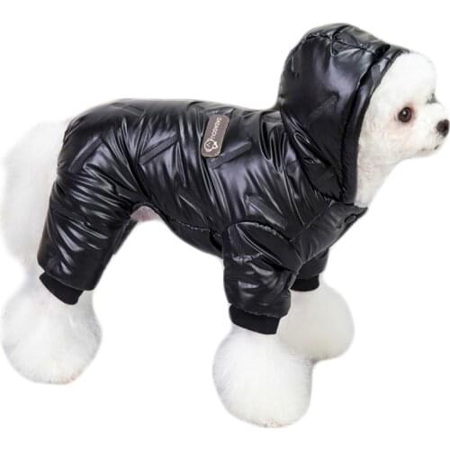 Winter Dog Clothes Warm Cotton Coat Puppy Jumpsuit Jacket For Small Dogs Cats Waterproof Windproof Cold Weather Pets Dog Apparel