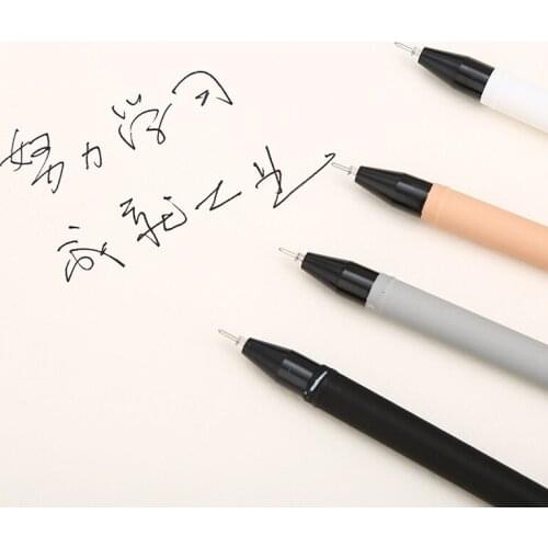 10pcs 0.5mm Black Ink Cartoon Cat Middle Penholder Decor Signature Gel Pen Stationery School Writing Supply Kids Neutral Pens