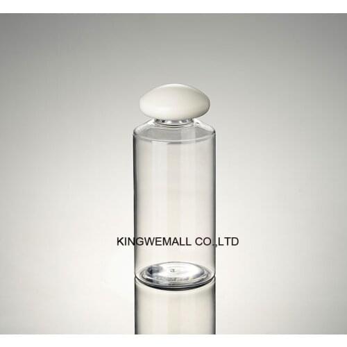300pcs/lot 150ML empty mushroom screw top cap plastic bottles containers for traveling ,150cc liquid PET bottles for cosmetics