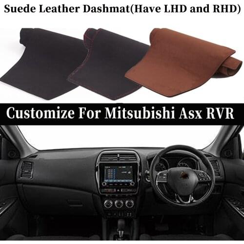 Accessories Car-styling Suede Leather Dashmat Dashboard Cover Dash Mat Carpet For Mitsubishi Asx RVR GA/XA/XB/XC/XD 2010 - 2021
