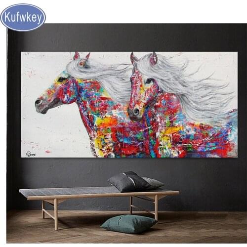 Diamond embroidery horse,wall picture 5d diamond painting cross-stitch sale full diamond mosaic picture of rhinestones animal