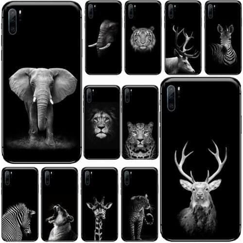 Animal elephant tiger deer Phone Case For Huawei honor Mate P 9 10 20 30 40 Pro 10i 7 8 a x Lite nova 5t Soft silicone funda
