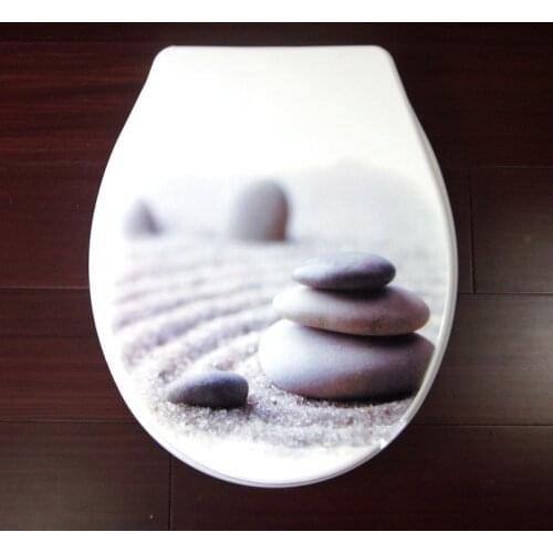 Toilet lid cover standard closing 2019 high quality colorful toilet seat cover set hot selling fashion bathroom pp toilet seat