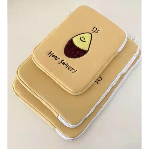 Tablet Case Cute Cartoon Korea Cute Bear for Mac Apple Laptop Bag Female Student Bag 11 Inch 13 Inch Liner Bag Protective Cover