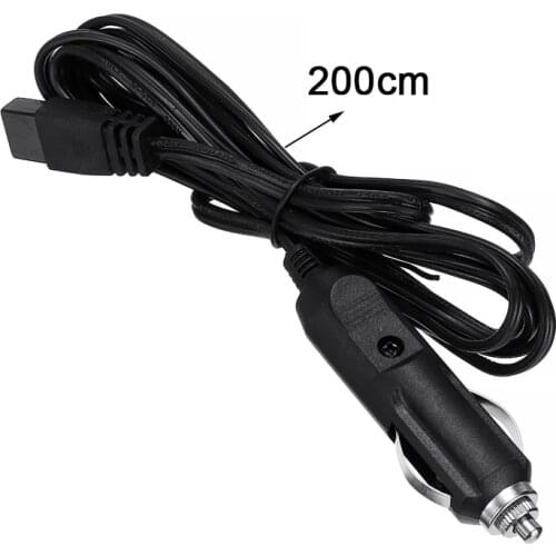 DC 12V 2M Car Refrigerator Power Cable 2 Pin Connection Lead Cable Wire Plug Fit For Car Cooler Box Mini Fridge Accessories
