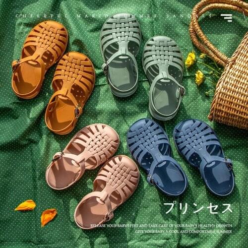 2021 Kids Sandals Summer Children Shoes Baby Girls Toddler Soft Non-slip Sandals Jelly Beach Shoes Boys Casual Roman Slippers