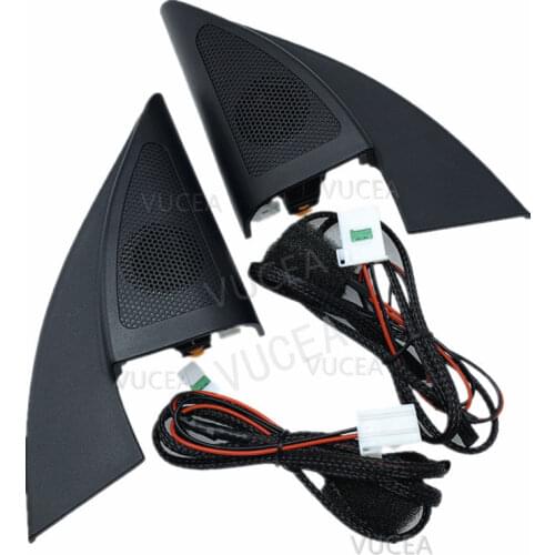 For Kia RIO Kx (2017) / For Kia k2 Car tweeter Audio Black triangle head speakers tweeter trumpet speakers tweeter with wire