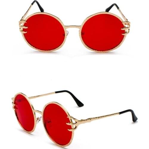 European and American fashion cross-border metal sunglasses for women dragon claw round sunglasses for men round sunglasses HOT