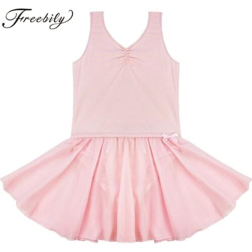 Gymnastics Leotard for Girls Sleeveless Ballet Dress Kids Leotard Tutu Dance Wear Costumes Ballet Leotards for Ballerina Clothes