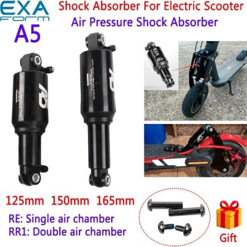 KS A5-RR1 dual air chamber/RE independent air shock absorber, bicycle/electric scooter shock absorber m365pro, 125mm150mm165mm