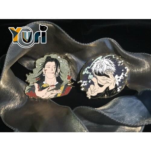 Yuri Jujutsu Kaisen Gojo Satoru Geto Getou Suguru Metal Badge Brooch Pin Collection Daily Props Cute Cosplay Game Xmas Gift C L