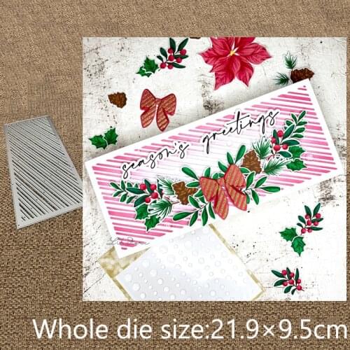 New Design Craft Metal stencil mold Cutting Dies Candy Cane Strip Coverplate scrapbook die cuts Album Paper Card Craft Embossing