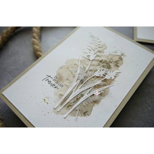 Mmao Crafts Metal Steel Cutting Dies Leaf strips Stencil For DIY Scrapbooking Paper/photo Cards Embossing Dies