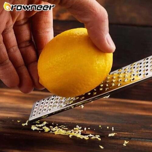 Fruit Vegetable Peeler Stainless Steel Lemon Cheese Grater Silver Kitchen Slicer Onions Ginger Chopper Ergonomic Handle Gadgets